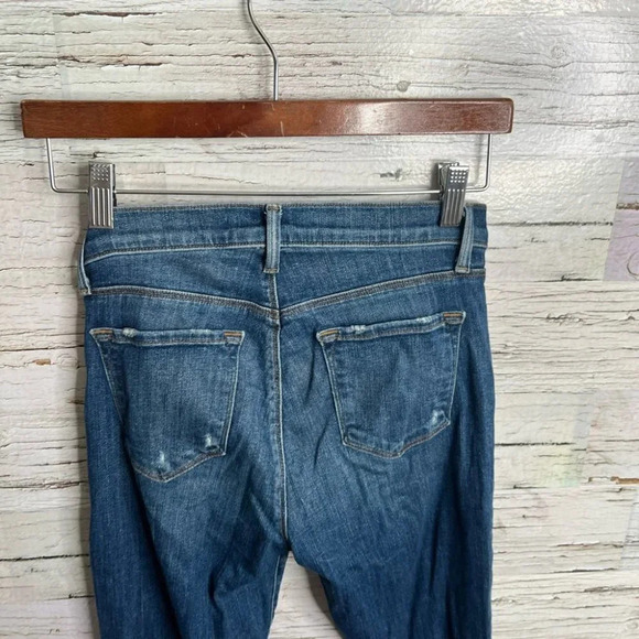 J Brand Brya Breathless distressed boot cut jeans distressed raw hem size 26 - Picture 8 of 11